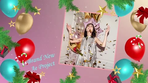 Winter Holiday Slideshow | After Effects Template 库存 After Effects