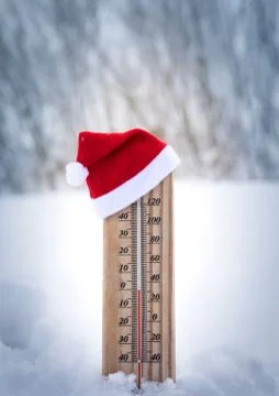Winter holiday temperature Stock Photos