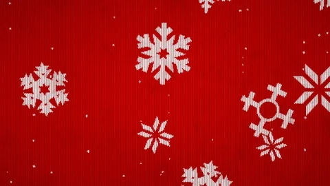 Winter Holiday Wool Knitted Snowflake Pattern Seamless Looping Background Stock Footage 121521861