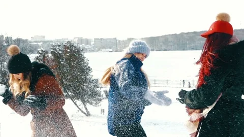 Winter holidays with friends Vidéo gratuite 85569401