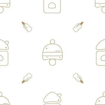Winter holidays seamless pattern. Cristmas background. Stock Illustration