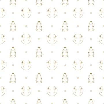 Winter holidays seamless pattern. Cristmas background. Stock Illustration