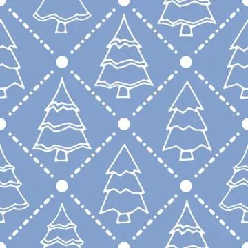 Winter holidays seamless pattern Illustrazione stock