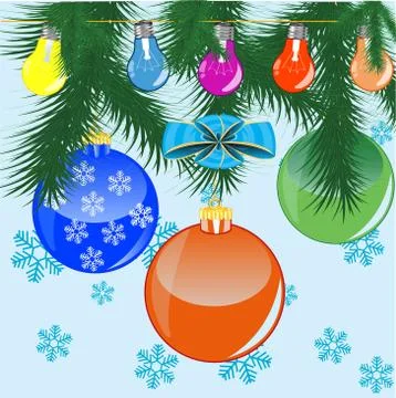Winter holidays of the toy Stock Illustration