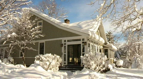 Winter House 533 Stock Footage 649699
