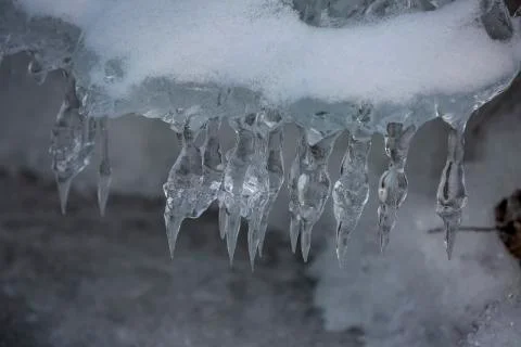 Winter Ice formations Stock Photos