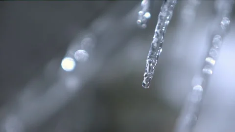 Winter ice melting under the spring sun Stock Footage 147937328