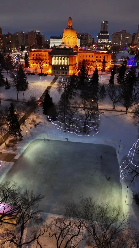 Winter on the ice rink Stock Footage 315690911