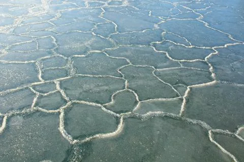 Winter ice tecture. Stock Photos