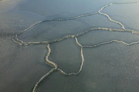 Winter ice tecture. Stock Photos