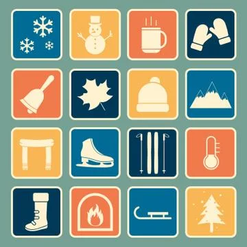 Winter icon Stock Illustration