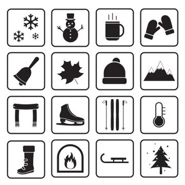 Winter icon Stock Illustration