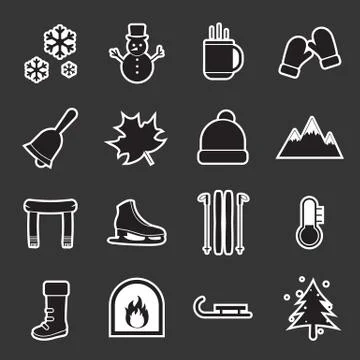 Winter icon Stock Illustration