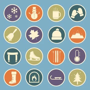 Winter icon Stock Illustration