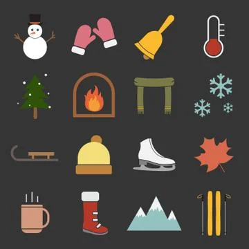 Winter icon Stock Illustration