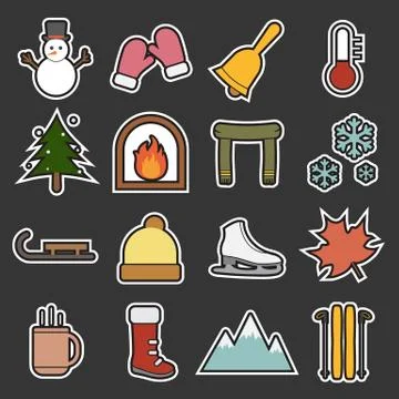 Winter icon Stock Illustration