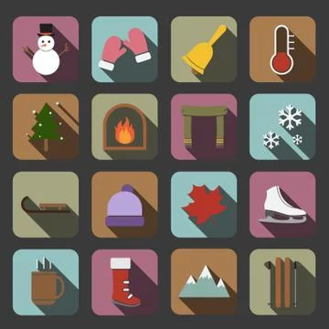 Winter icon Stock Illustration