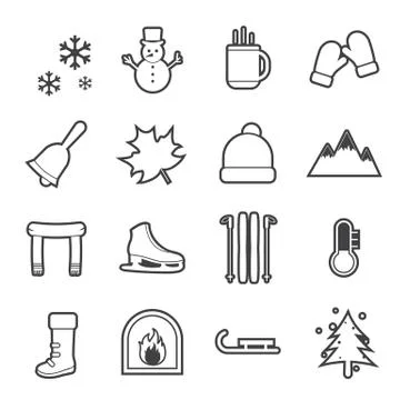 Winter icon Stock Illustration