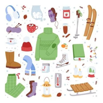 Winter icons vector illustration Stock Illustration