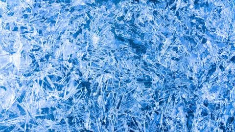 Winter icy blue background Stock Photos