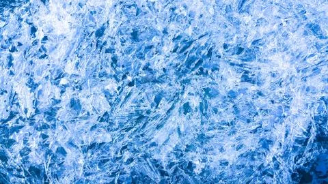 Winter icy blue background Stock Photos