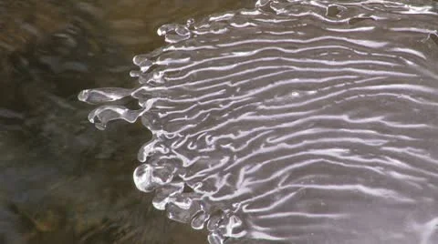 Winter icy stream. Stock Footage 10787877