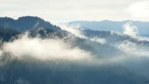 Winter Idyll in the Mountainous Area Stock Footage 102346760