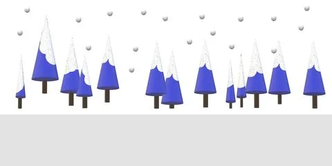 Winter illustration background Stock Illustration
