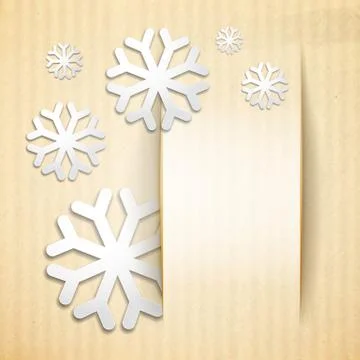 Winter invitation card. Stock Illustration