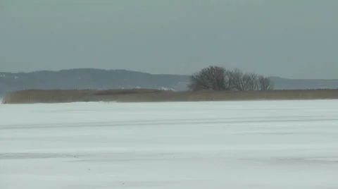 Winter island Stock Footage 35152409