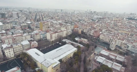 Winter Istanul top view 스톡 동영상 101250241