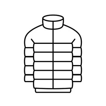 Winter jacket icon element of winter clothes icon for mobile concept and web  Stock Illustration