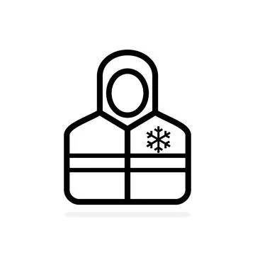 Winter jacket icon. vector illustration Stock Illustration