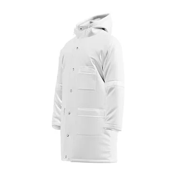 A Winter Jacket image isolated on a white background Stock Illustration