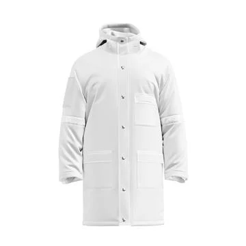A Winter Jacket image isolated on a white background Stock Illustration