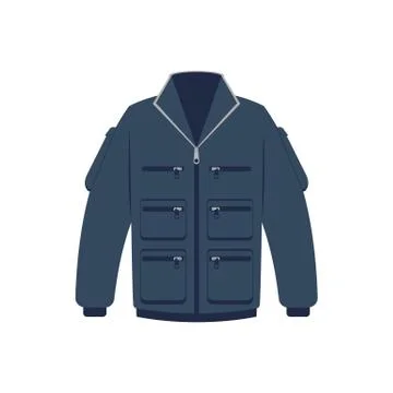 Winter jacket isolated vector icon Stock Illustration