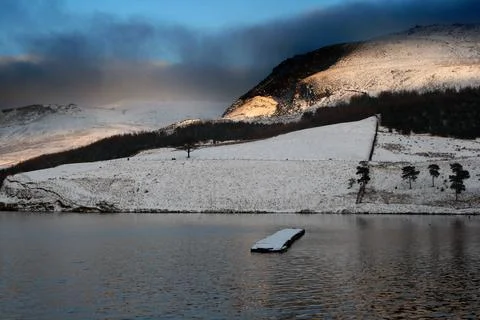 Winter Jetty Stockfoto's
