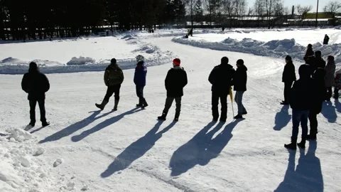 Winter karting competitions Stock Footage 130477754