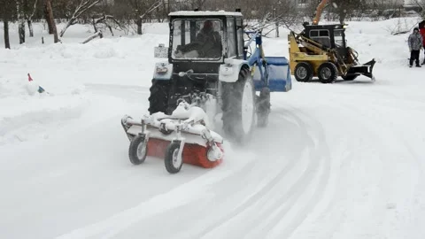 Winter karting competitions Stock Footage 130534857
