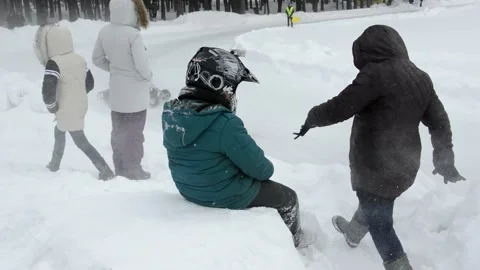 Winter karting competitions Stock Footage 130540018