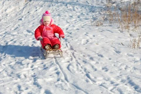 Winter kid  Stock Photos