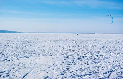Winter kite Stock Photos
