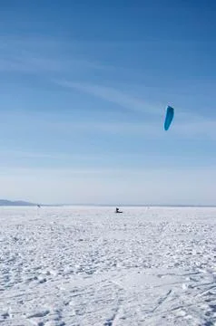 Winter kite Stock Photos