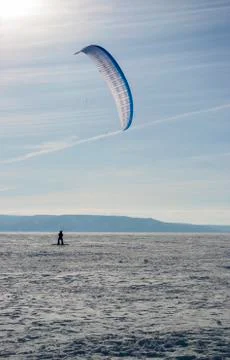 Winter kite Stock Photos