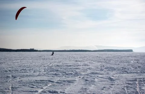 Winter kite Stock Photos