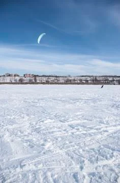 Winter kite Stock Photos