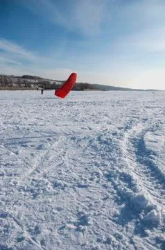 Winter kite Stock Photos