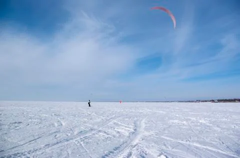 Winter kite Stock Photos