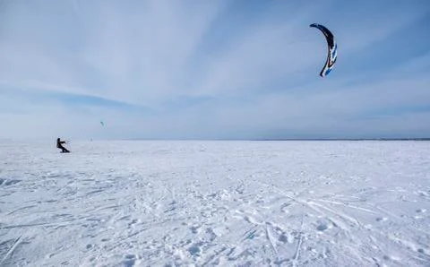 Winter kite Stock Photos