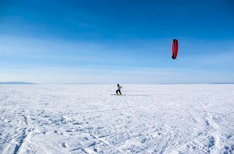 Winter kite Stock Photos